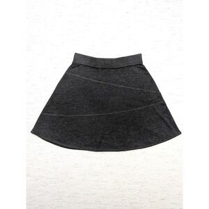 Crimson Clover Merino Wool Skirt A-Line Knit Casual Everyday Gray S‎